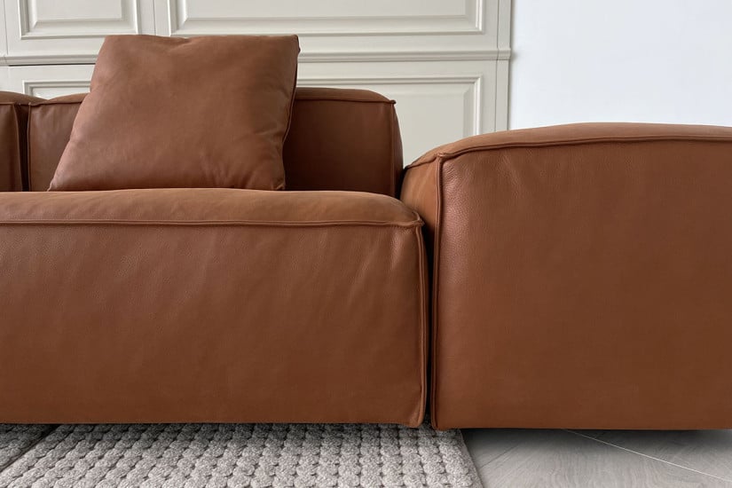 Divano Extrasoft in pelle marrone (Offerta Expo) Living Divani - 3