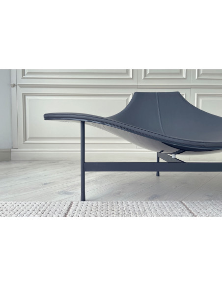 Terminal 1 anthracite leather Chaise Longue (Expo Offer) B&B Italia - 5