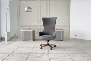 Poltrona Direzionale Genius in pelle blu (Offerta Expo) Giorgetti - 8 2