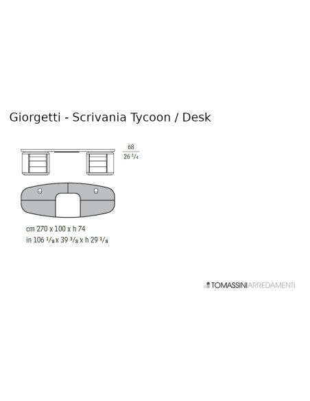 Tycoon Mahogany Desk (Expo Offer) Saba - 8