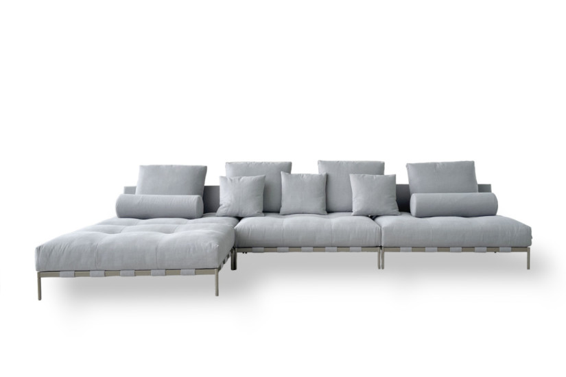 Divano Pixel Light Indoor grigio (Offerta Expo) Saba - 7