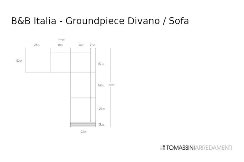 Divano Groundpiece bianco (Offerta Expo) Flexform - 9