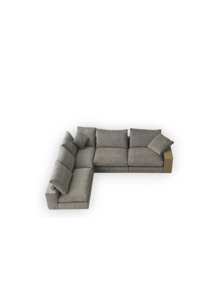 Canapé Groundpiece en tissu beige et noir (Offre Expo) Flexform - 6