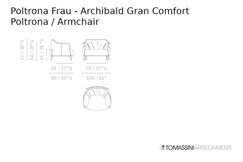 Fauteuil Archibald Gran Comfort marron (Offre Expo) Poltrona Frau - 10