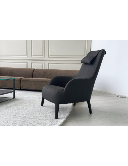 Poltrona Bergère Febo grigia (Offerta Expo)  - 3