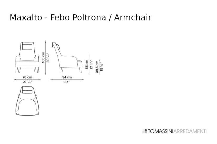 Poltrona Bergère Febo grigia (Offerta Expo)  - 8