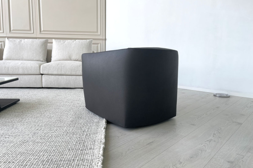 Poltrona Santa Monica in pelle antracite (Offerta Expo) Poliform - 3