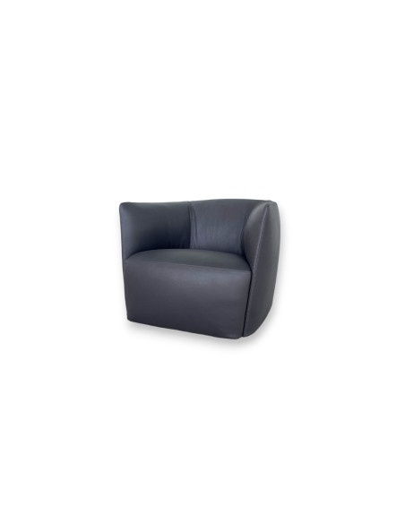 Poltrona Santa Monica in pelle antracite (Offerta Expo) Poliform - 7