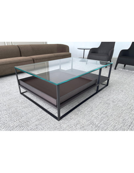 Tavolino Lithos in rovere e vetro (Offerta Expo) Maxalto - 3