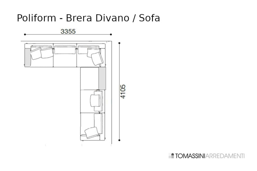 Divano Brera tortora (Offerta Expo)  - 9