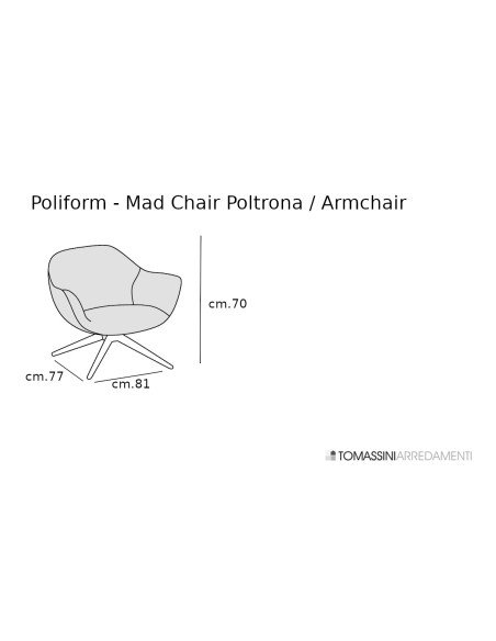 Mad Chair White Armchair  - 7