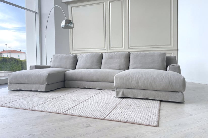 Loll Taupe Sofa (Expo Offer)  - 3