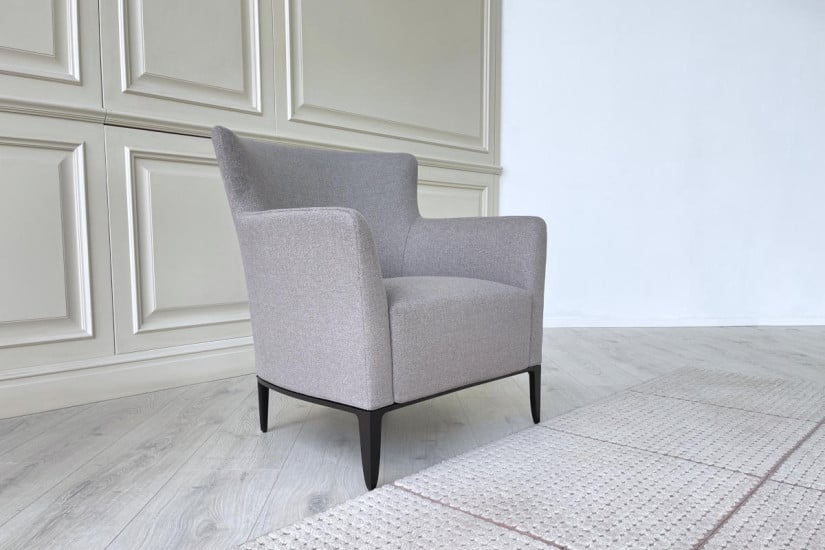Fauteuil Gentleman Relax en tissu taupe (Offre Expo) - 2