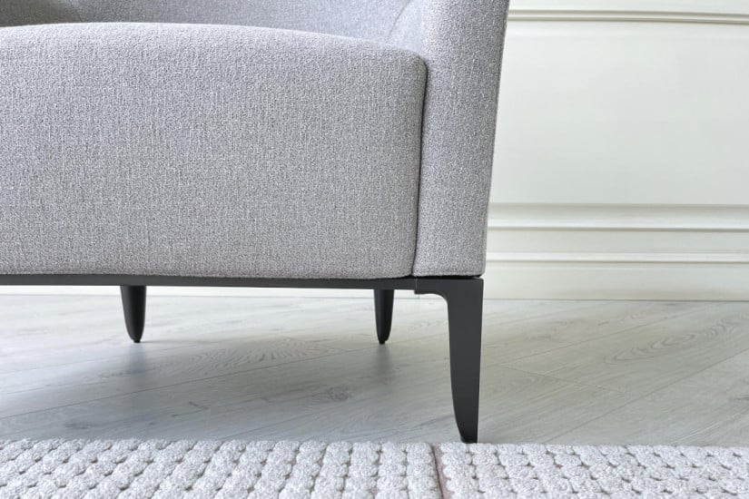 Fauteuil Gentleman Relax en tissu taupe (Offre Expo) - 6