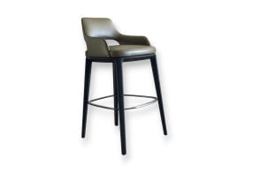 Sophie Light Green Leather Stool (Expo Offer) Poliform - 7