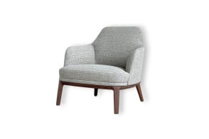 Fauteuil Jane Large en tissu taupe (Offre Expo) - 8