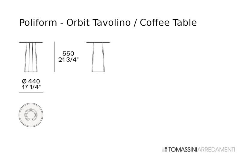 Tavolino Orbit in vetro  - 8