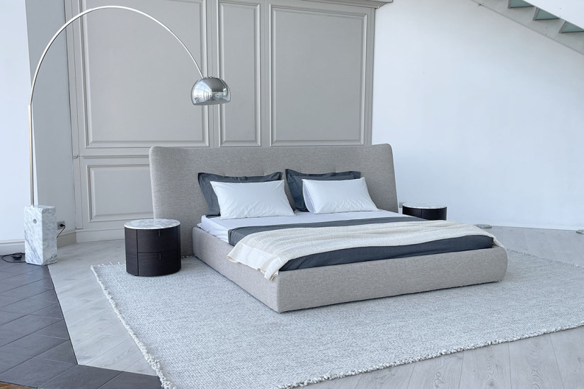 Letto Rever in tessuto grigio (Offerta Expo)  - 2