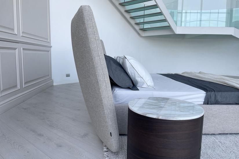 Letto Rever in tessuto grigio (Offerta Expo)  - 3