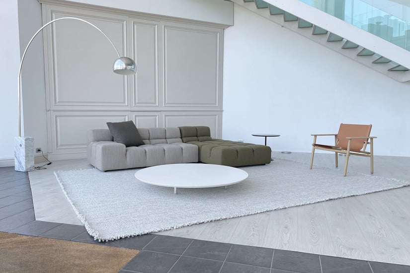 Tufty-Time Green and Grey Sofa (Expo Offer)  - 2