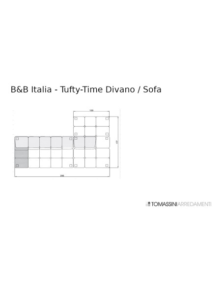 Divano Tufty-Time verde e grigio (Offerta Expo)  - 8