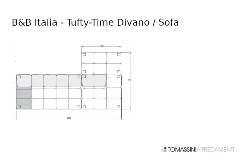Tufty-Time Green and Grey Sofa (Expo Offer)  - 8