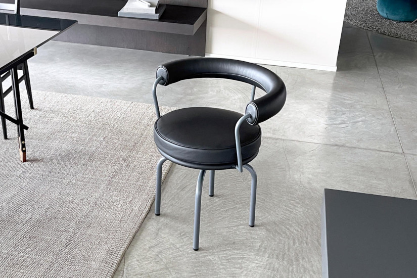 LC7 Anthracite Leather Chair (Expo Offer)  - 5