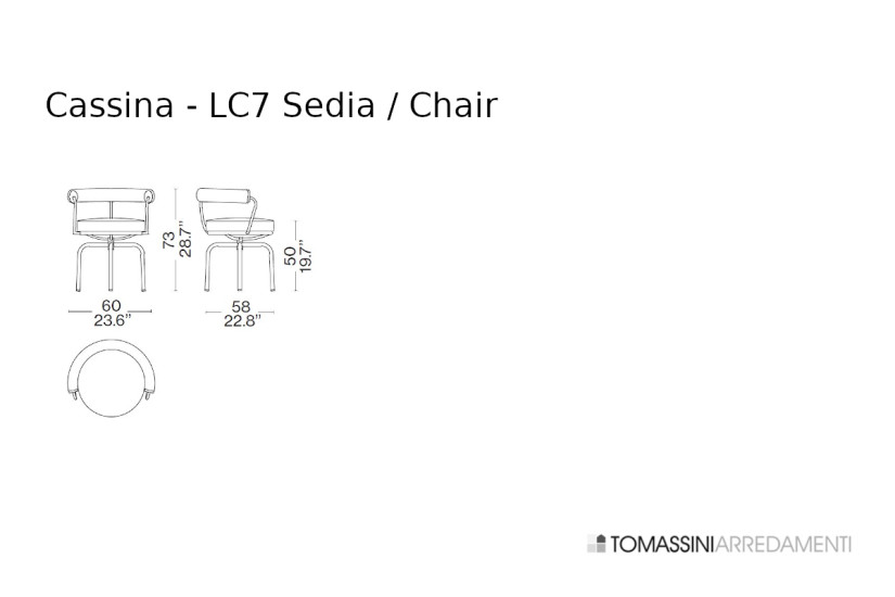 LC7 Anthracite Leather Chair (Expo Offer)  - 8