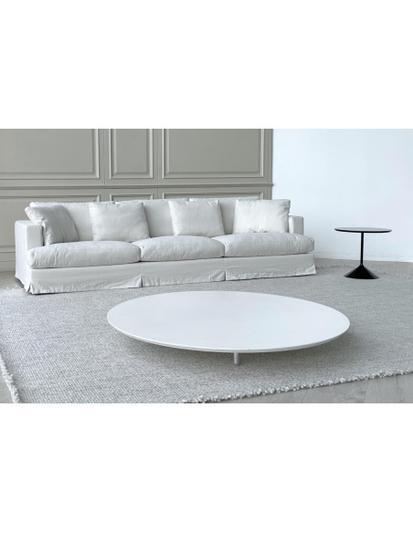 Karma White Fabric Sofa (Expo Offer) Saba - 2