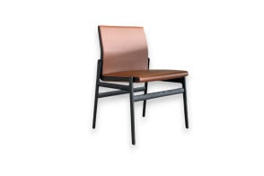 Chaise Ipanema en cuir marron (Offre Expo) Poliform - 6