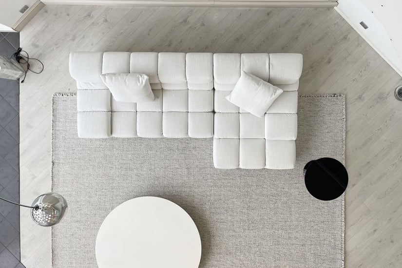 Tufty-Time White Fabric Sofa (Expo Offer) B&B Italia - 7