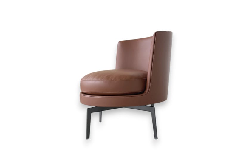 Poltrona Feel Good in pelle marrone (Offerta Expo) Flexform - 6