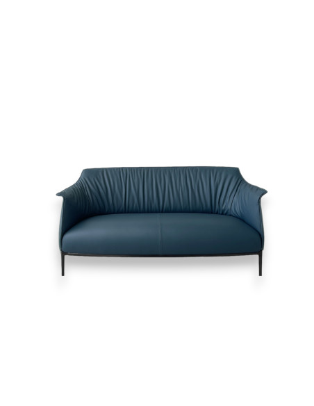 Divano Archibald in pelle blu polvere (Offerta Expo) Poltrona Frau - 8