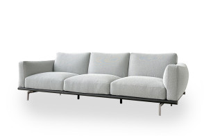 Canapé Happy Jack en tissu gris clair (Offre Expo) Poltrona Frau - 7