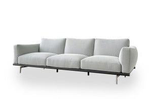 Happy Jack Light Grey Fabric Sofa (Expo Offer) Poltrona Frau - 7