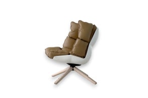 Poltrona Husk in pelle marrone (Offerta Expo) B&B Italia - 6