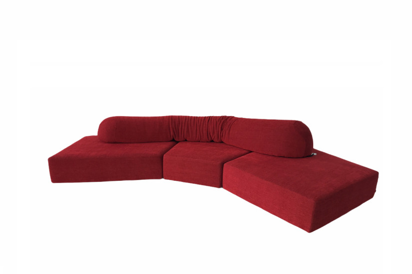On The Rocks Red Fabric Sofa (Expo Product) Edra - 6