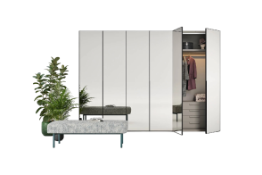 Armoire à portes battantes Crystal Novamobili - 3 2