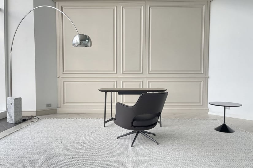 Eliseo Brown Leather Armchair (Expo Offer) Flexform - 5