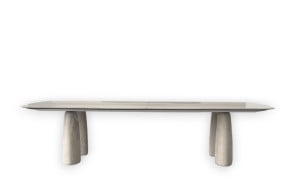Tavolo Monolith in travertino (Offerta Expo) Poliform - 8
