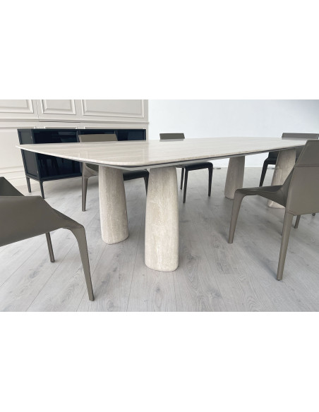 Monolith Travertine Table (Expo Offer) Poliform - 3