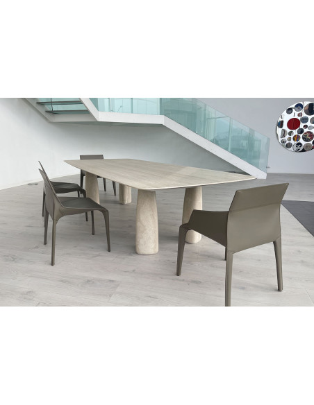 Table Monolith en travertin (Offre Expo) Poliform - 5