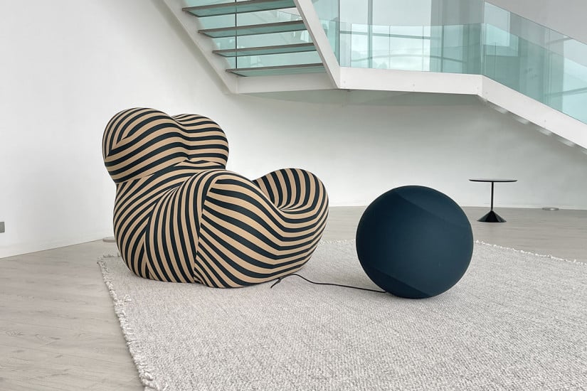 Fauteuil Up 50 en tissu bicolore (Offre Expo) B&B Italia - 3