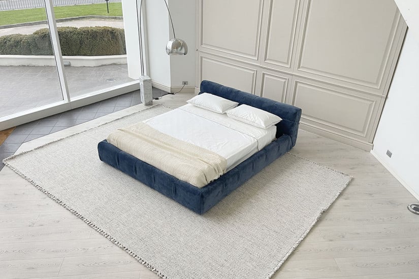 Letto Tufty-Bed in tessuto blu B&B Italia - 5