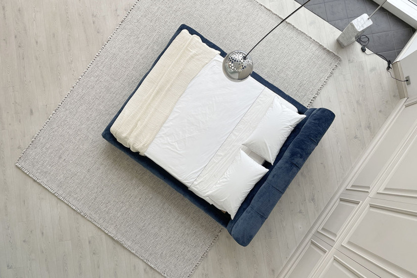 Letto Tufty-Bed in tessuto blu B&B Italia - 6