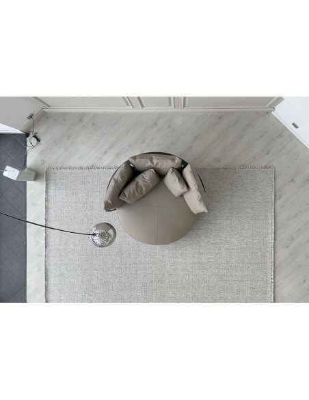 Divano circolare Scarlett in pelle grigia (Offerta Expo) Poliform - 8