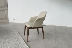 Poliform Sophie Lite Beige Leather Chair (Expo Offer) 2