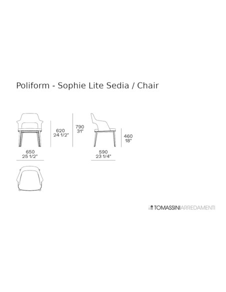 Sedia Sophie Lite in pelle beige (Offerta Expo) Poliform - 8