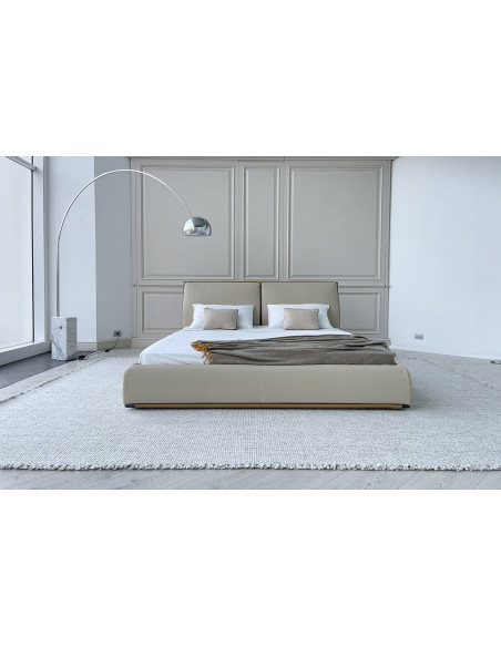 Lit Adam en cuir beige (Offre Expo) Giorgetti - 1