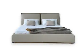 Lit Adam en cuir beige (Offre Expo) Giorgetti - 7
